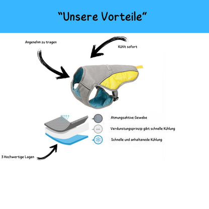 Wufflounge "KühlBuddy" Kühlweste Premium für heiße Tage