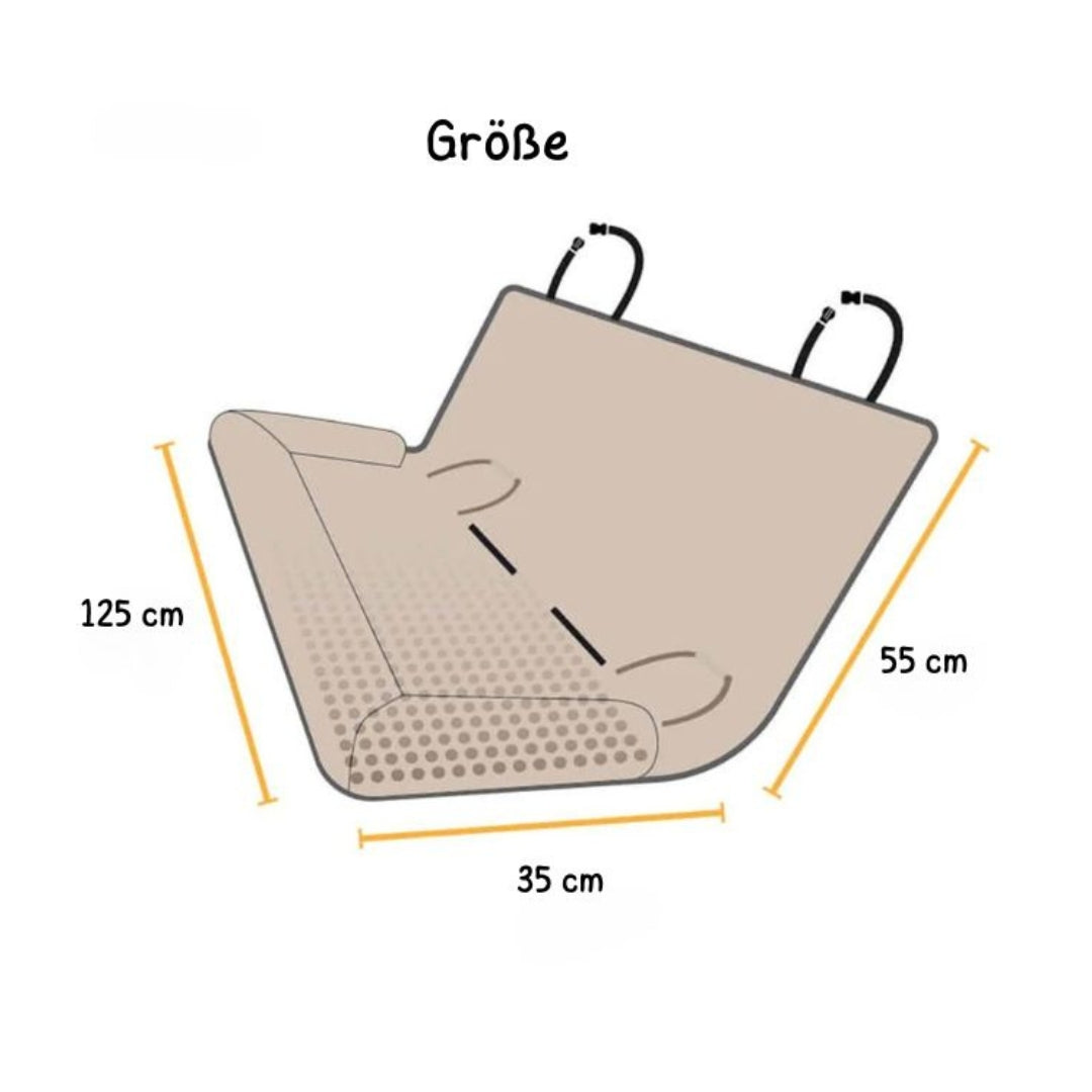 Wufflounge  "WuffGuard" wasserdichte Rücksitz Abdeckung Premium