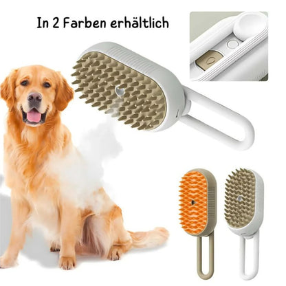 Wufflounge Dampfbürste "DampfyDog" für glänzendes fell.