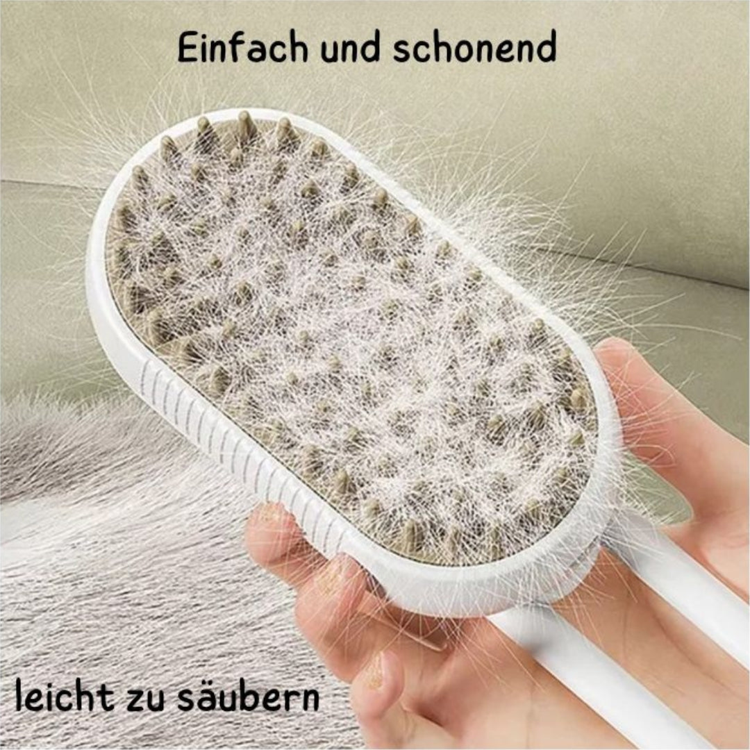 Wufflounge Dampfbürste "DampfyDog" für glänzendes fell.