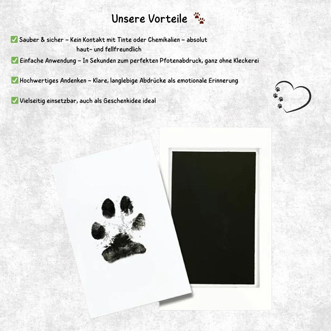 🐾 Wufflounge Pfotendruck-Set – Erinnerungen für die Ewigkeit 🐾