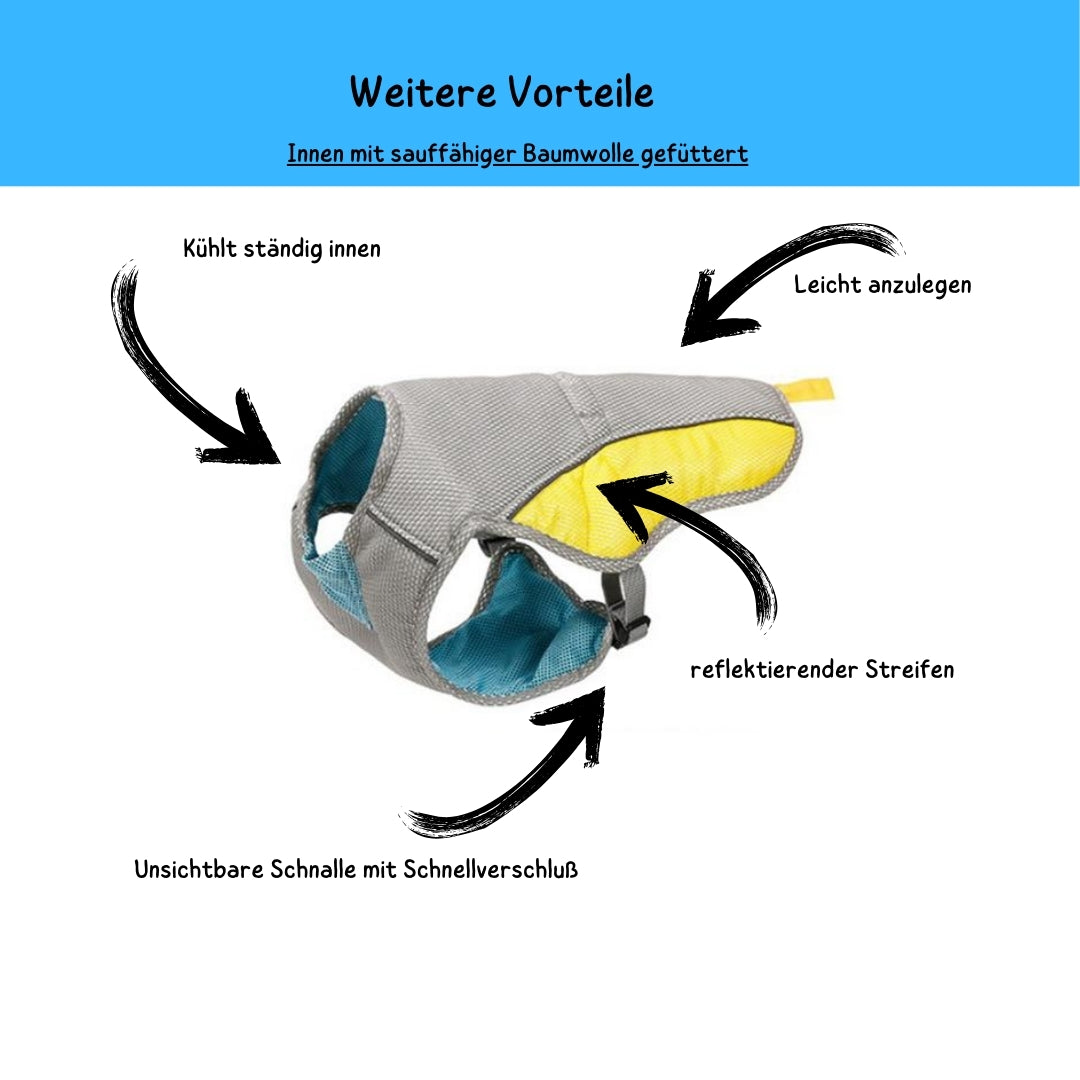 Wufflounge "KühlBuddy" Kühlweste Premium für heiße Tage